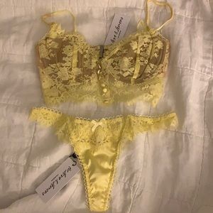 For Love and Lemons Faye Bra + Panty Set